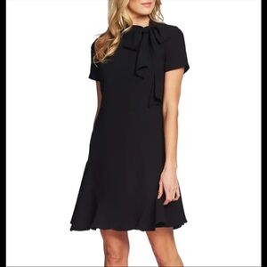 NWT Cece black A-line dress with bow